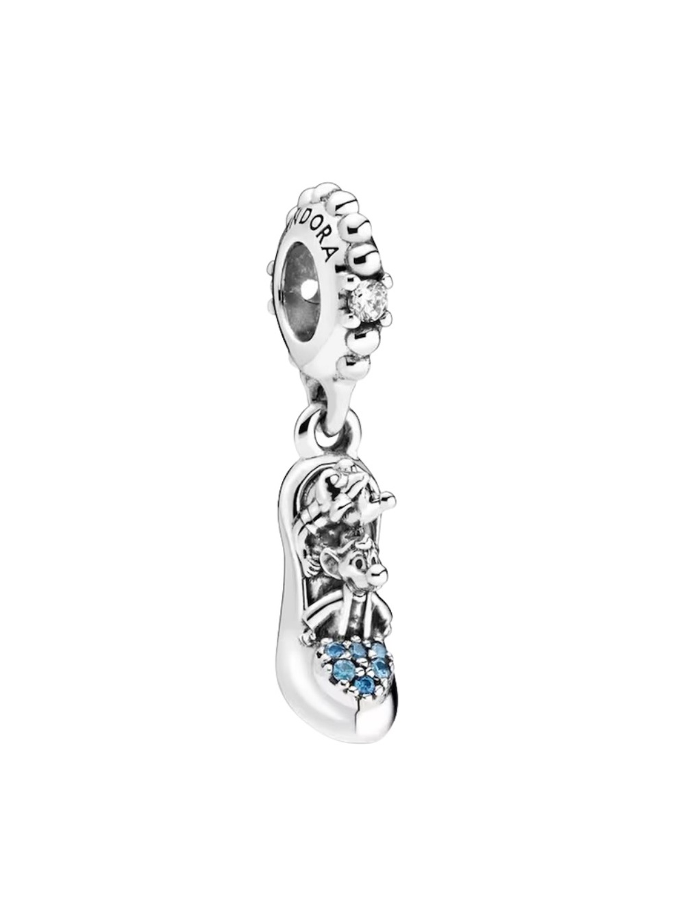 New Pandora Cinderella Glass Slipper and Mice Charm